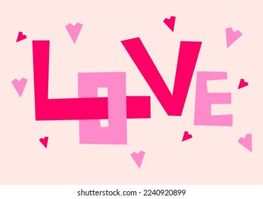 the concept of love writing with unique characters