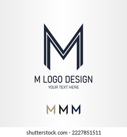 Concept M logo design. Modern M logo design for Modern business.