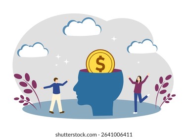 The Concept of Making Money, a Money Idea, a Successful Business, and a Money Mindset