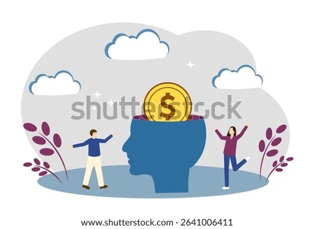 The Concept of Making Money, a Money Idea, a Successful Business, and a Money Mindset