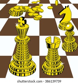 The concept of manipulation of finances as a comparison with the game of chess