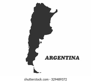 Concept map of Argentina, vector design Illustration.