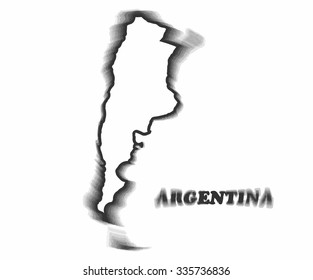 Concept map of Argentina, vector design Illustration.