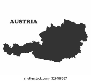 Concept map of Austria, vector design Illustration.