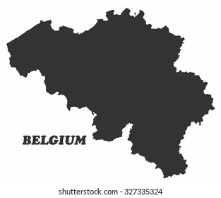 Concept map of Belgium, vector design Illustration.