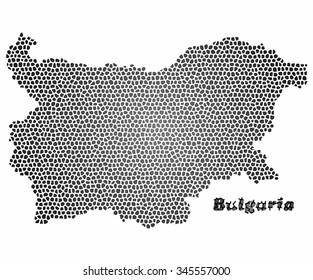 Concept map of Bulgaria, vector design Illustration.