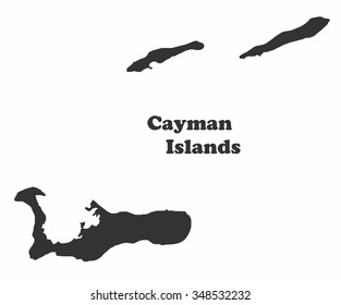 Concept map of Cayman Islands, vector design Illustration.