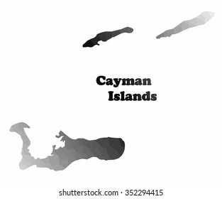 Concept map of Cayman Islands, vector design Illustration.