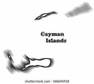 Concept map of Cayman Islands, vector design Illustration.