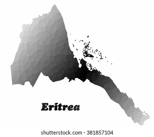 Concept map of Eritrea, vector design Illustration.