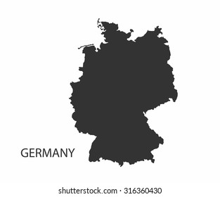 Concept map of Germany, vector design Illustration.