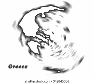 Concept map of Greece, vector design Illustration.