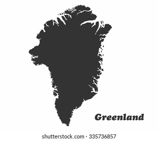 Concept map of Greenland, vector design Illustration.