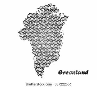 Concept map of Greenland, vector design Illustration.