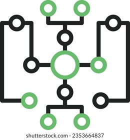 Concept Map Icon image. Suitable for mobile application.