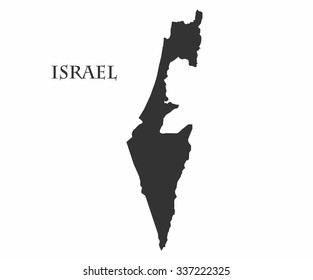 Concept map of Israel, vector design Illustration.