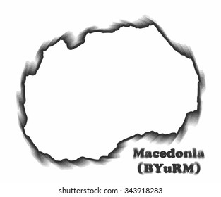 Concept map of Macedonia, vector design Illustration.