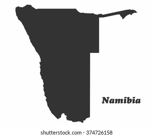 Concept map of Namibia, vector design Illustration.