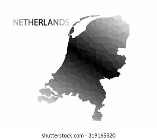 Concept map of Netherlands, vector design Illustration.