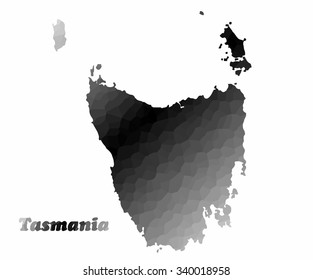 Concept map of Tasmania Australian, vector design Illustration.