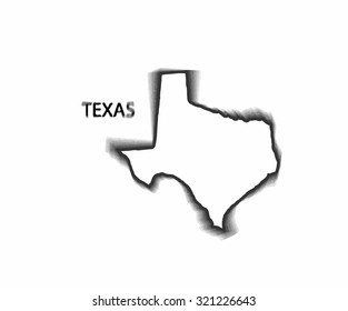 Concept map of Texas, vector design Illustration.