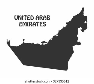 Concept map of United Arab Emirates, vector design Illustration.