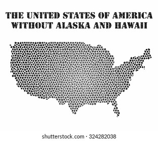 Concept map of USA , vector design Illustration.