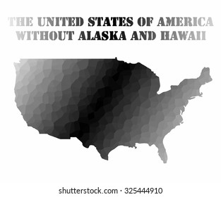 Concept map of USA, vector design Illustration.