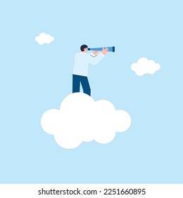 Das Konzept der Herrengrafik ist die Suche nach Daten über den Wolken