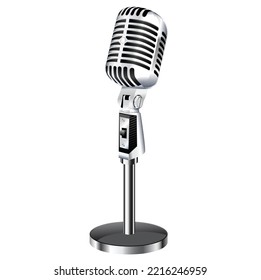 concept of microphone vector illustration