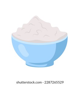 Concept Milk product cream cheese whipped cream. This is a cartoon-style flat illustration for a web concept featuring a milk product theme. Vector illustration.