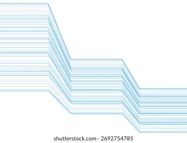 Konzept minimale geometrische blaue Linien abstrakten Hintergrund. Vektorbroschüre, Vorlagenhintergrund