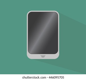 the concept of mobile gadget made in a flat style