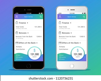 Concept of mobile payments, personal data protection. Transfer money from card. Isometric image of smartphone.