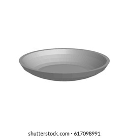 concept mock up of a new modern dish in vector.