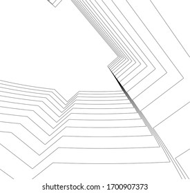 Konzept der modernen Architektur 3D-Illustration