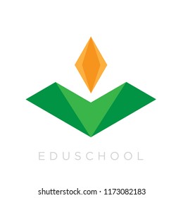 Concept Modern Diamond and Together Logo Icon Emblem