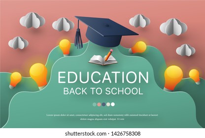 The concept of modern education is a vertical vector.