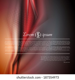 Concept modern red vector background