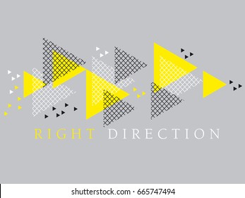 Concept modern style geometry design element. vector illustration for header, card, poster, invitation. Tech line grid pattern triangle motif.