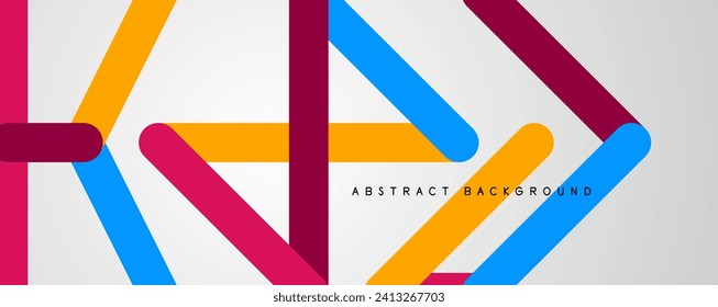 Concept of modern vector creative background design