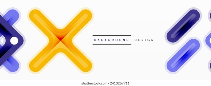 Concept of modern vector creative background design