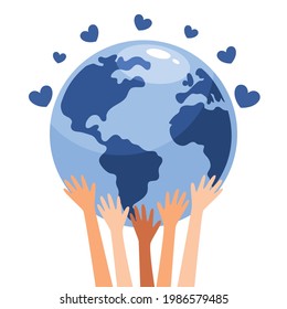 Concept Of Mother Earth Day