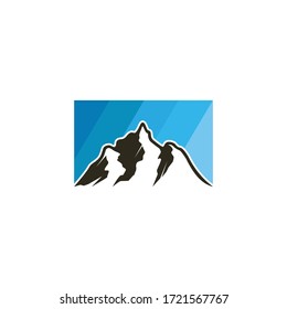 the concept of mountains and blue sky