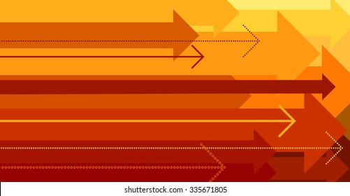 Concept Move Forward, Background Arrows, Vector