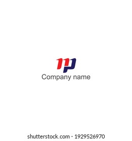 El concepto del logo de la carta MP es simple y elegante