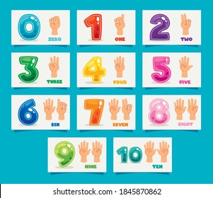 Concept Of Multi Colored Numbers