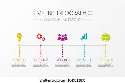 Concept of multicolored infograph with options. Vector.