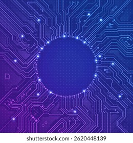 concept of nanotechnology or cyber tech, graphic of electronic pattern or motherboard CPU created as background or element decoration 
