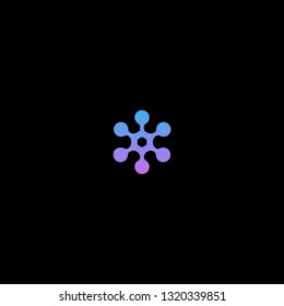 The concept of the Neuron logo. Logos available in Eps vectors. - Vector